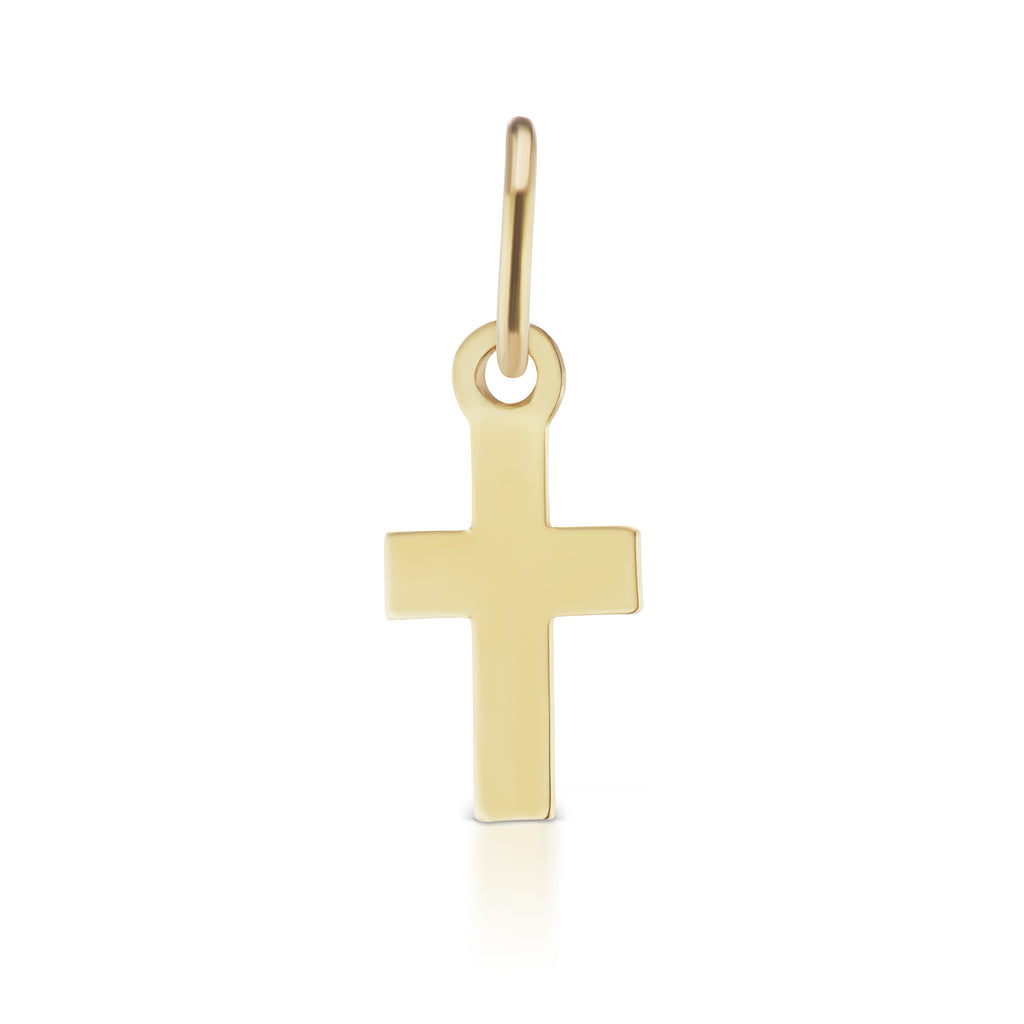 The Gold Petite Cross Charm