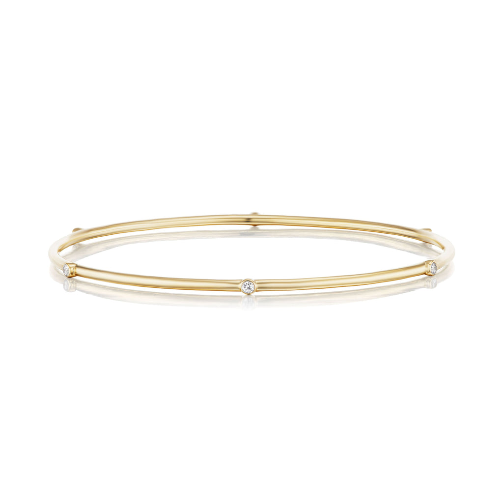 The Gold Diamond Confetti Bangle