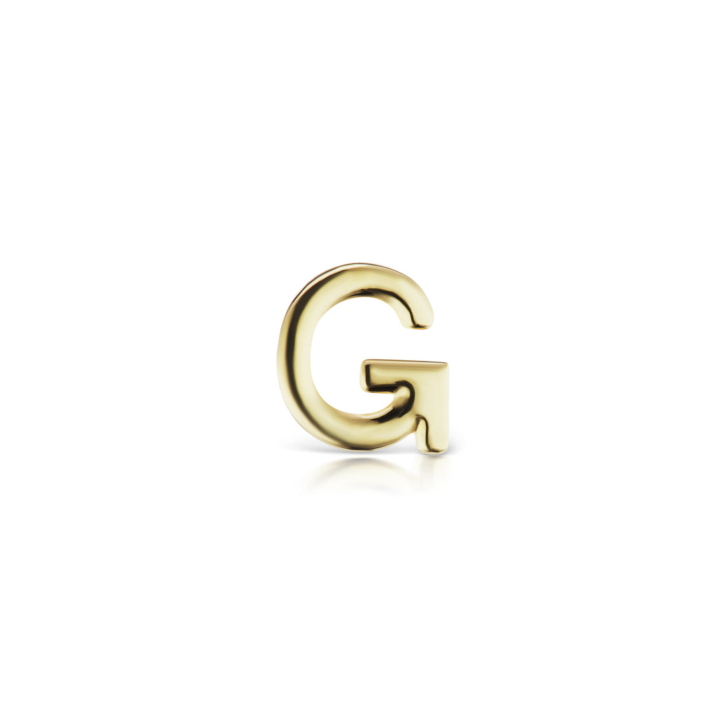 The Gold Initial Earrings (Single)