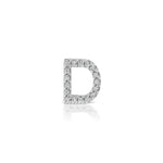 The Gold Diamond Initial Earring (Single)