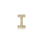 The Gold Diamond Initial Earring (Single)