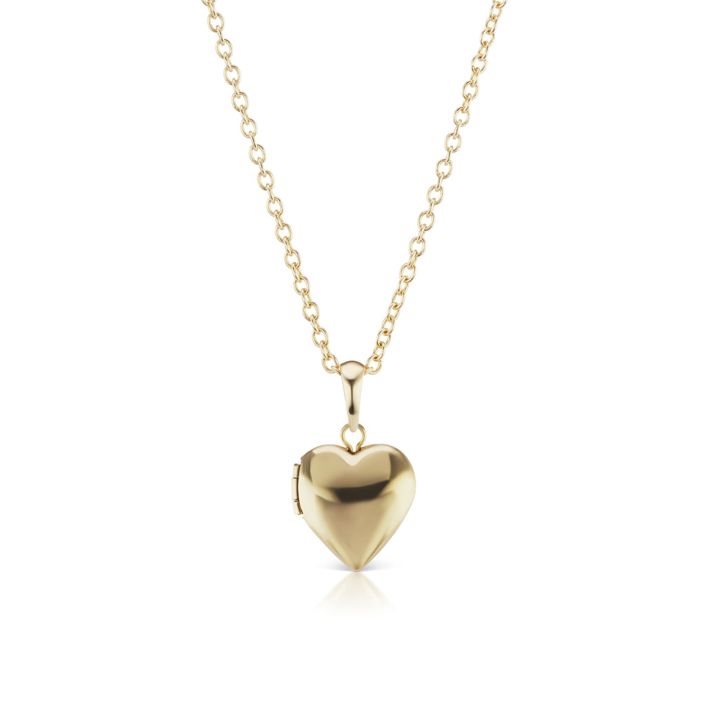 The Gold Heart Locket Necklace
