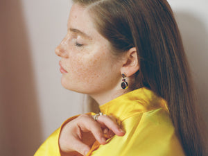 The Garnet Rose Earrings