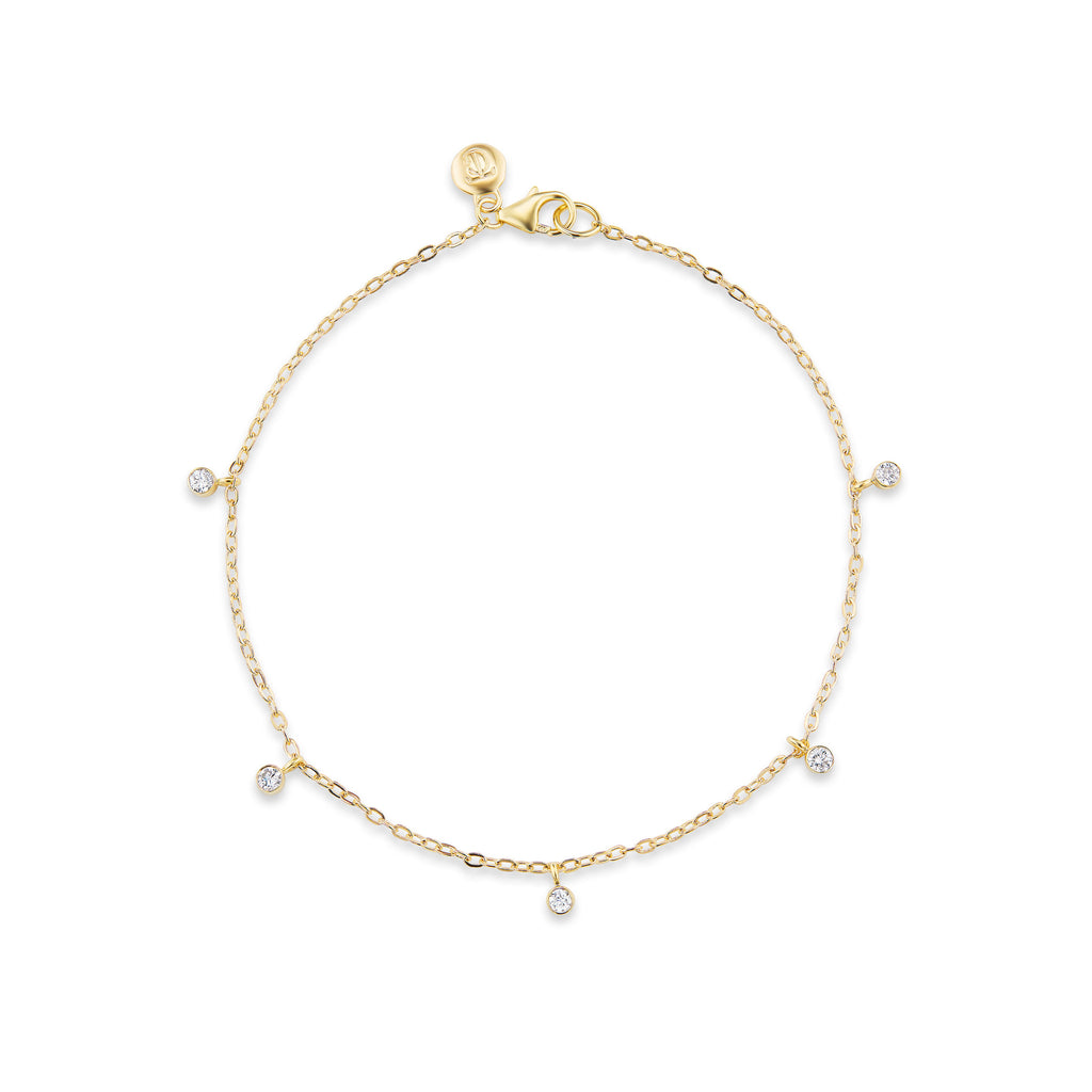 Five Diamond Confetti Bracelet