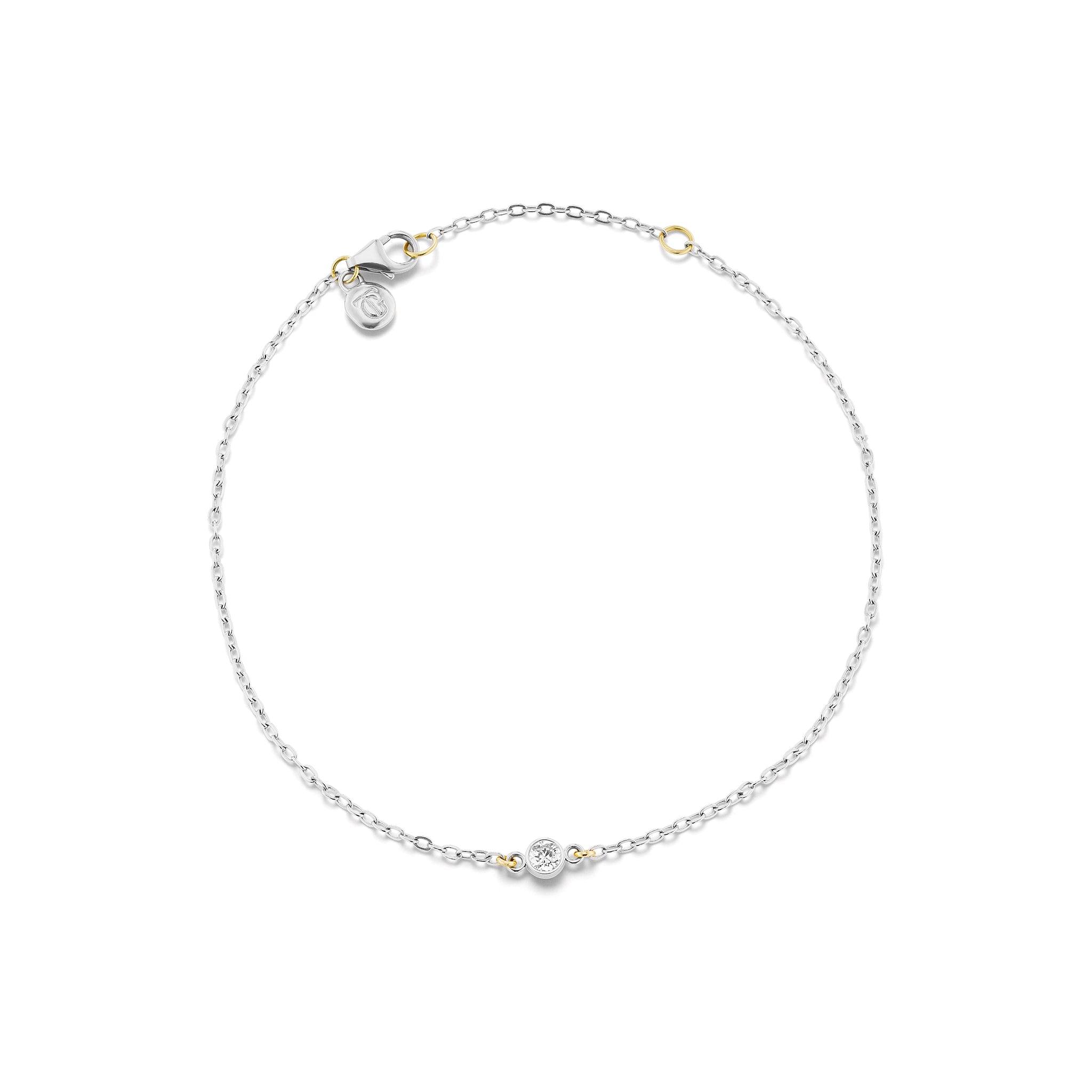 The Silver Diamond Confetti Bracelet