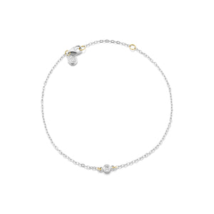 The Silver Diamond Confetti Bracelet