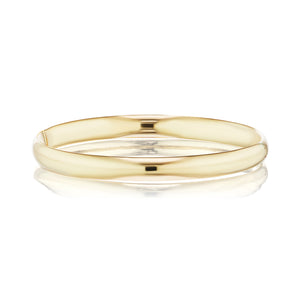 The Gold Hollow Hinged Bangle