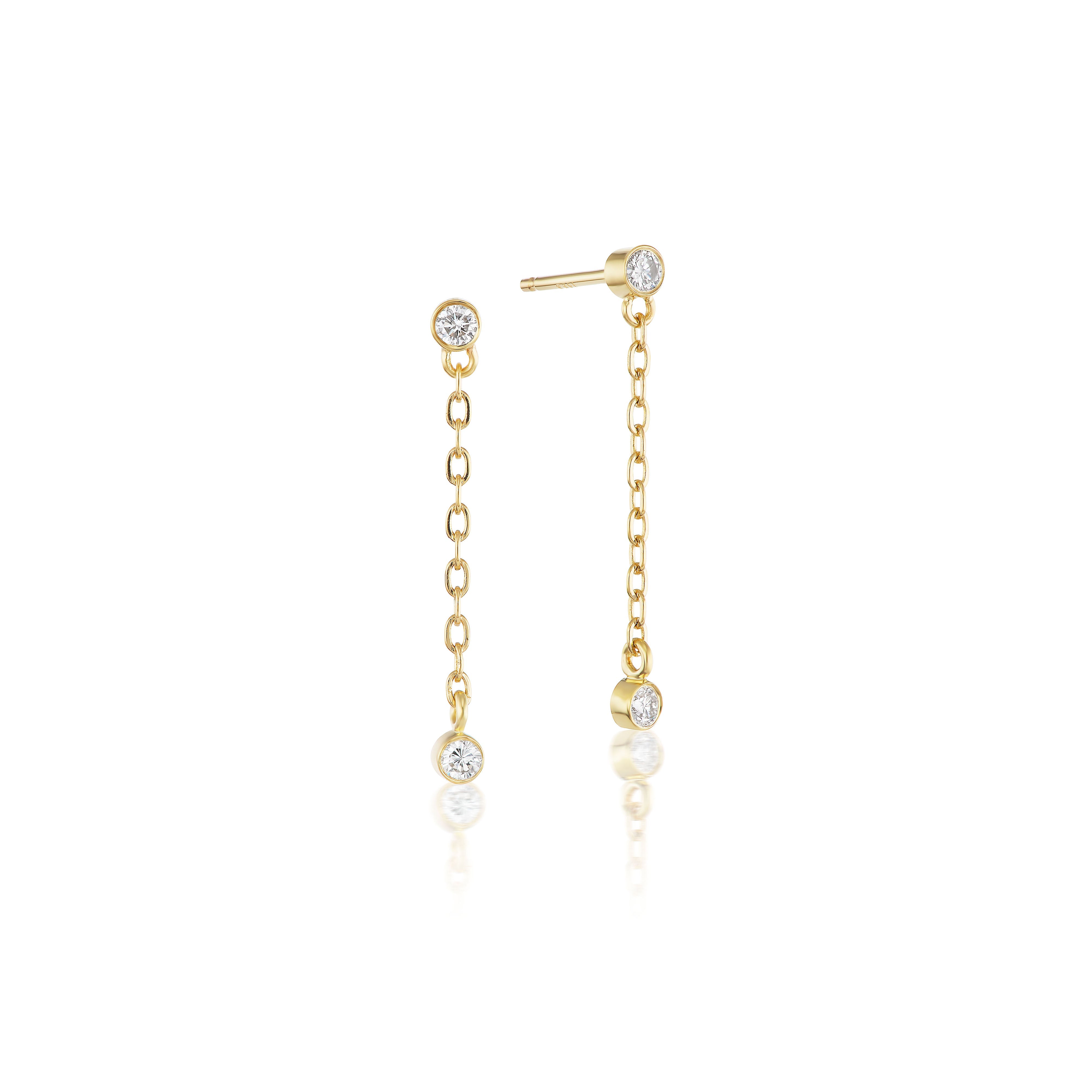 The Diamond Droplet Earrings
