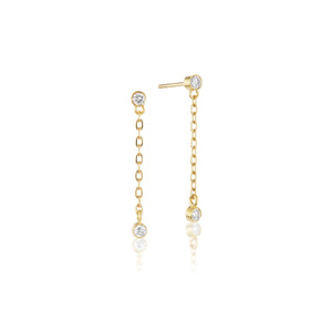 The Diamond Droplet Earrings