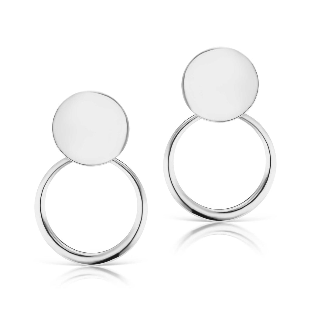 The Silver Petite Doorknocker Earrings