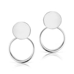 The Silver Petite Doorknocker Earrings