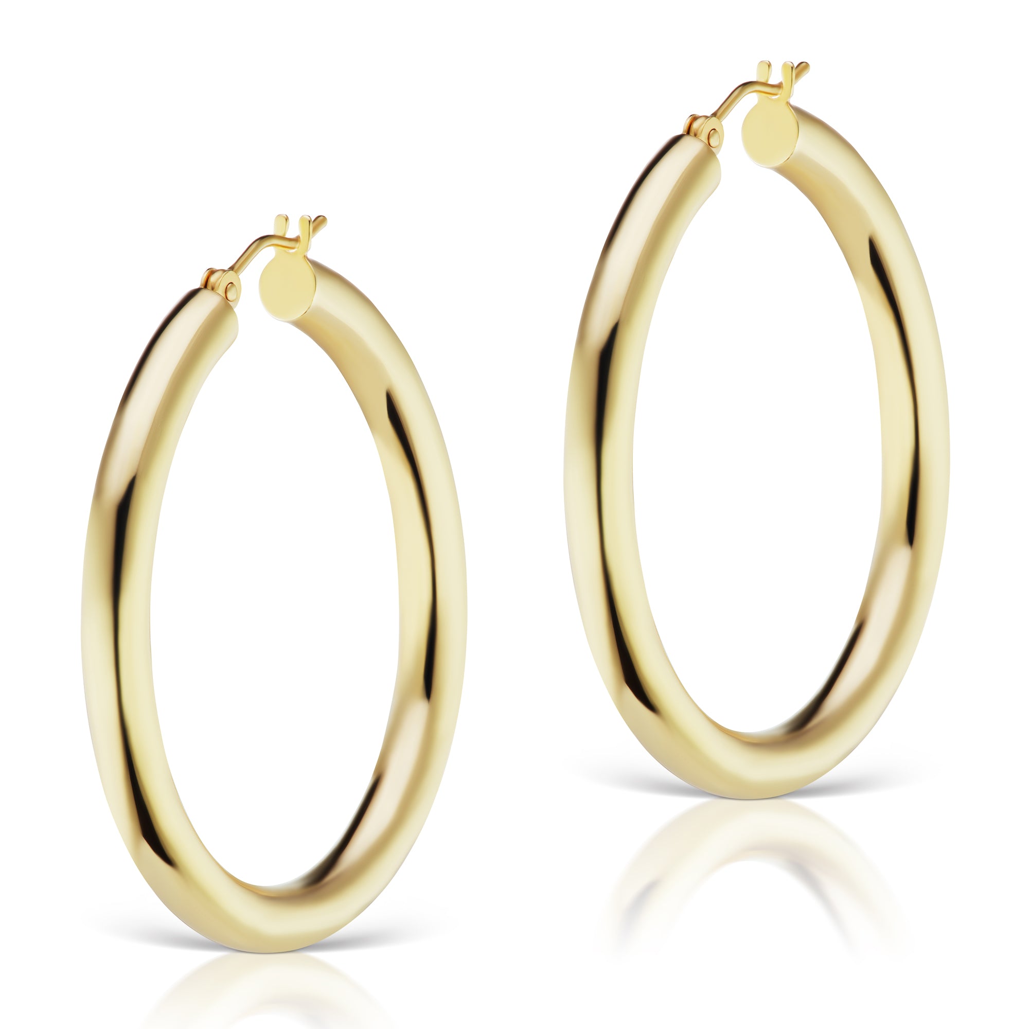 The Gold Heather Hollow Hoops