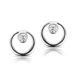 The Silver Everyday Diamond Earring