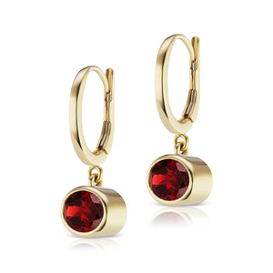 The Garnet Janet Bell Earrings