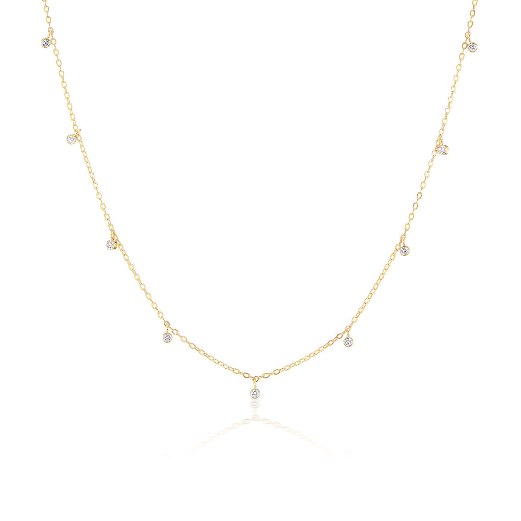 The Nine Diamond Confetti Necklace