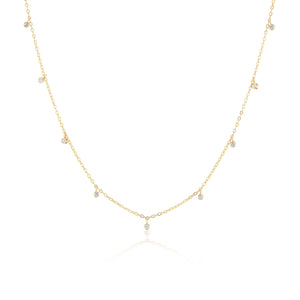 The Nine Diamond Confetti Necklace