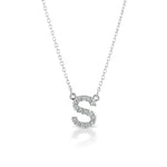 The Gold Diamond Initial Necklace