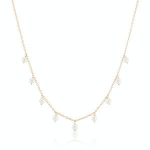 The Gold Multi Pearl Necklace