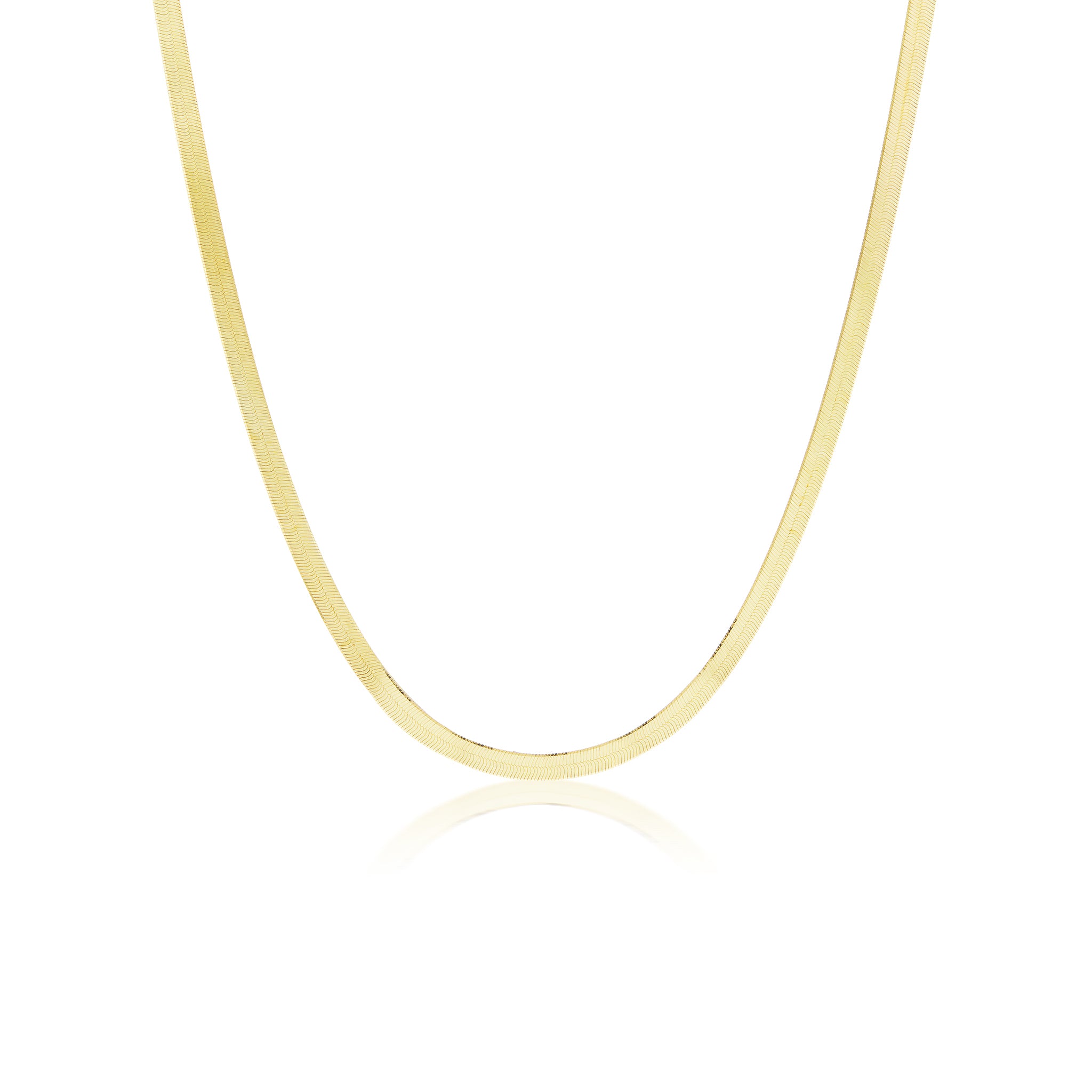 The Gold Herringbone Necklace