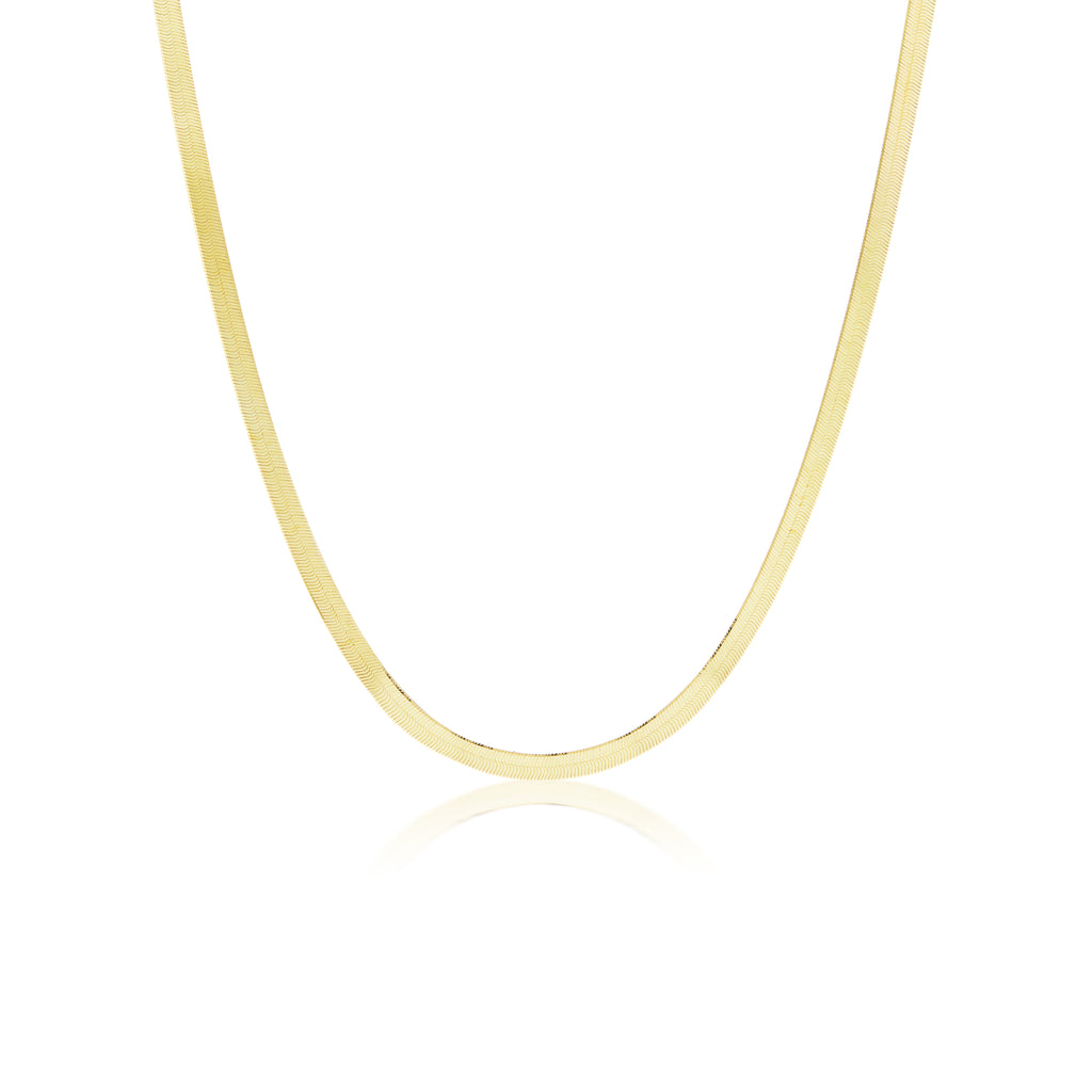 The Gold Herringbone Necklace