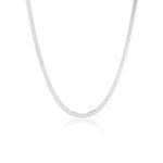 The Silver Herringbone Necklace