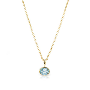 The Aquamarine Amber Necklace