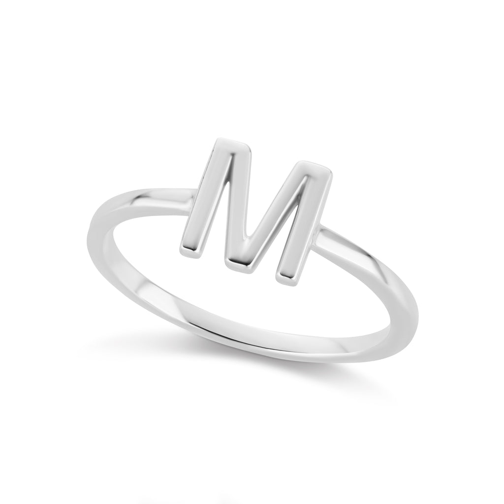 The Silver Initial Ring