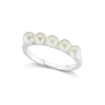 The Silver Multi Pearl Ring