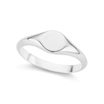 The Silver Petite Signet Ring