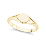 The Gold Petite Signet Ring