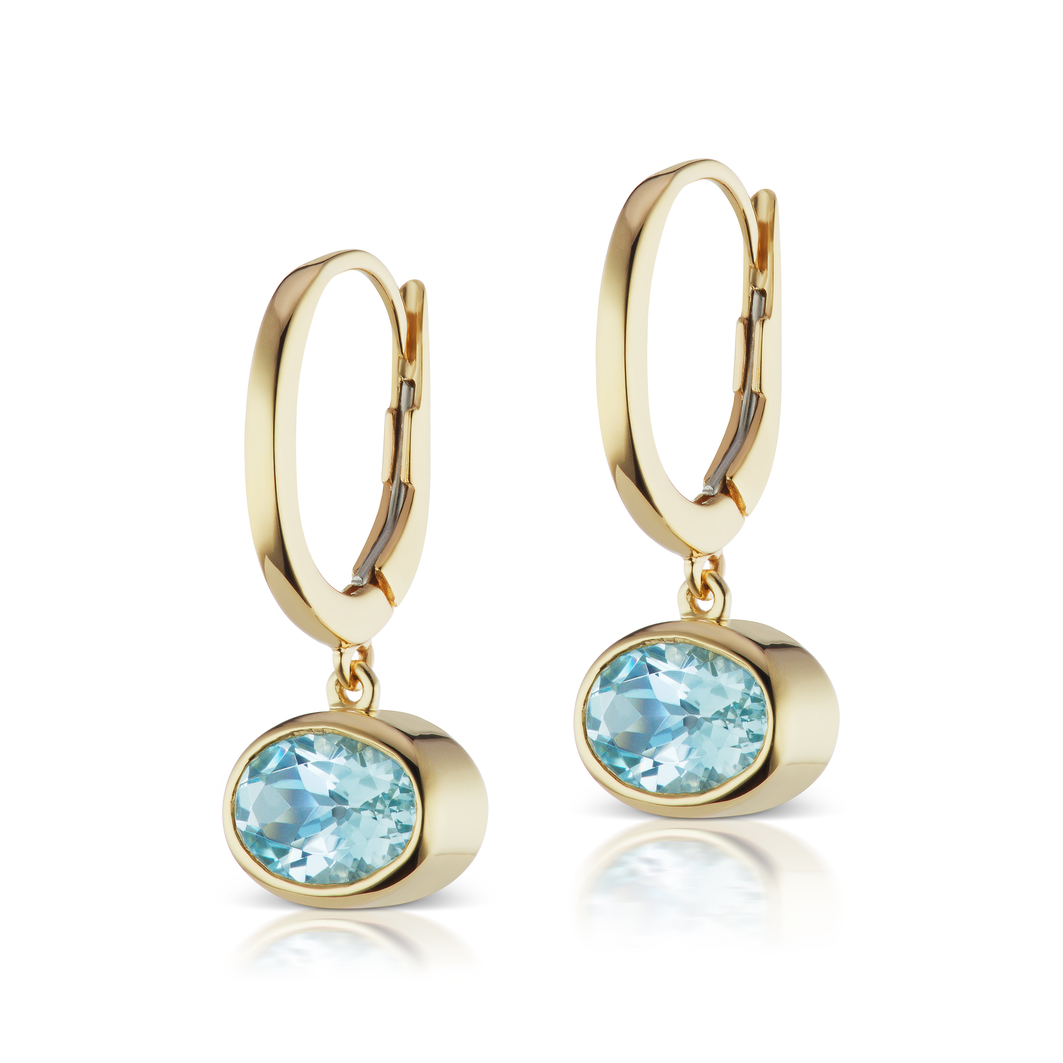 The Aquamarine Janet Bell Earrings
