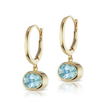 The Aquamarine Janet Bell Earrings