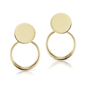 The Gold Petite Doorknocker Earrings