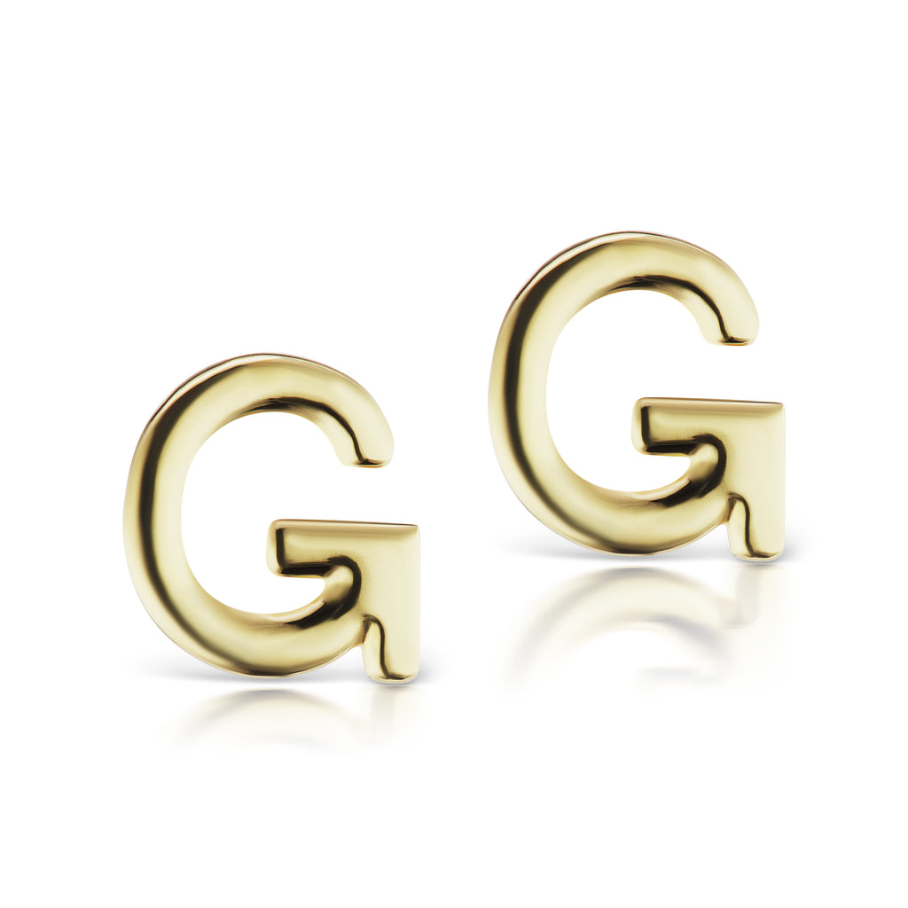 The Gold Initial Earrings (Single)
