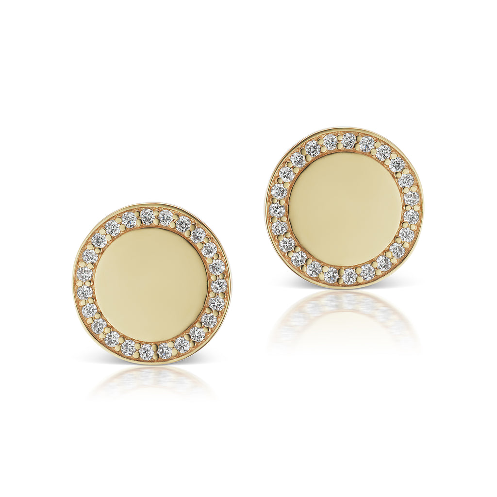 The Gold Signature Pave Stud