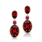 The Garnet Rose Earrings