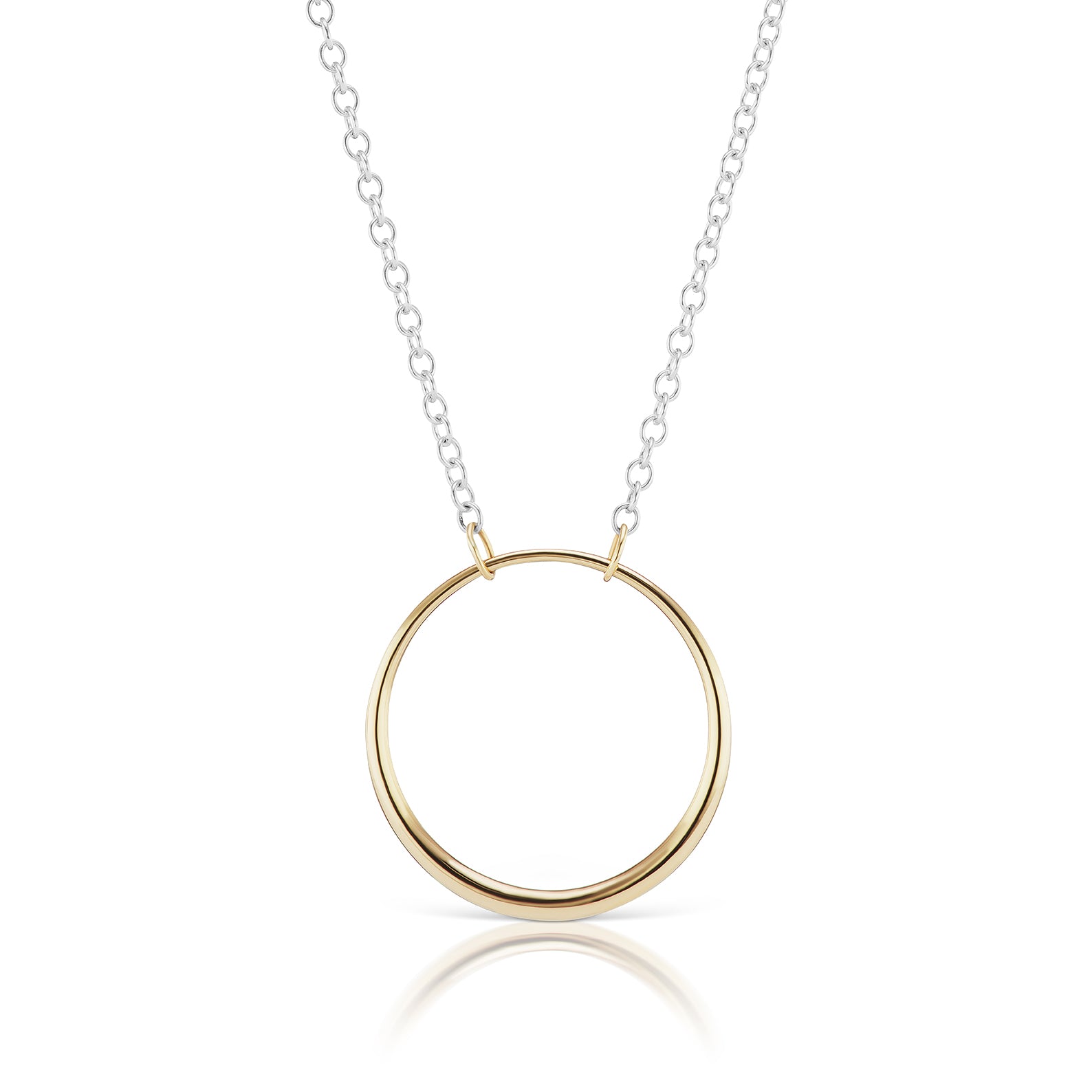 The Mixed Metal Loop Necklace