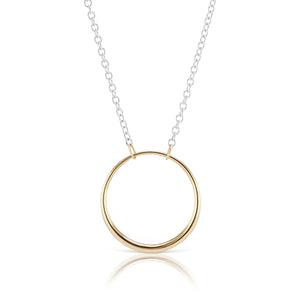 The Mixed Metal Loop Necklace