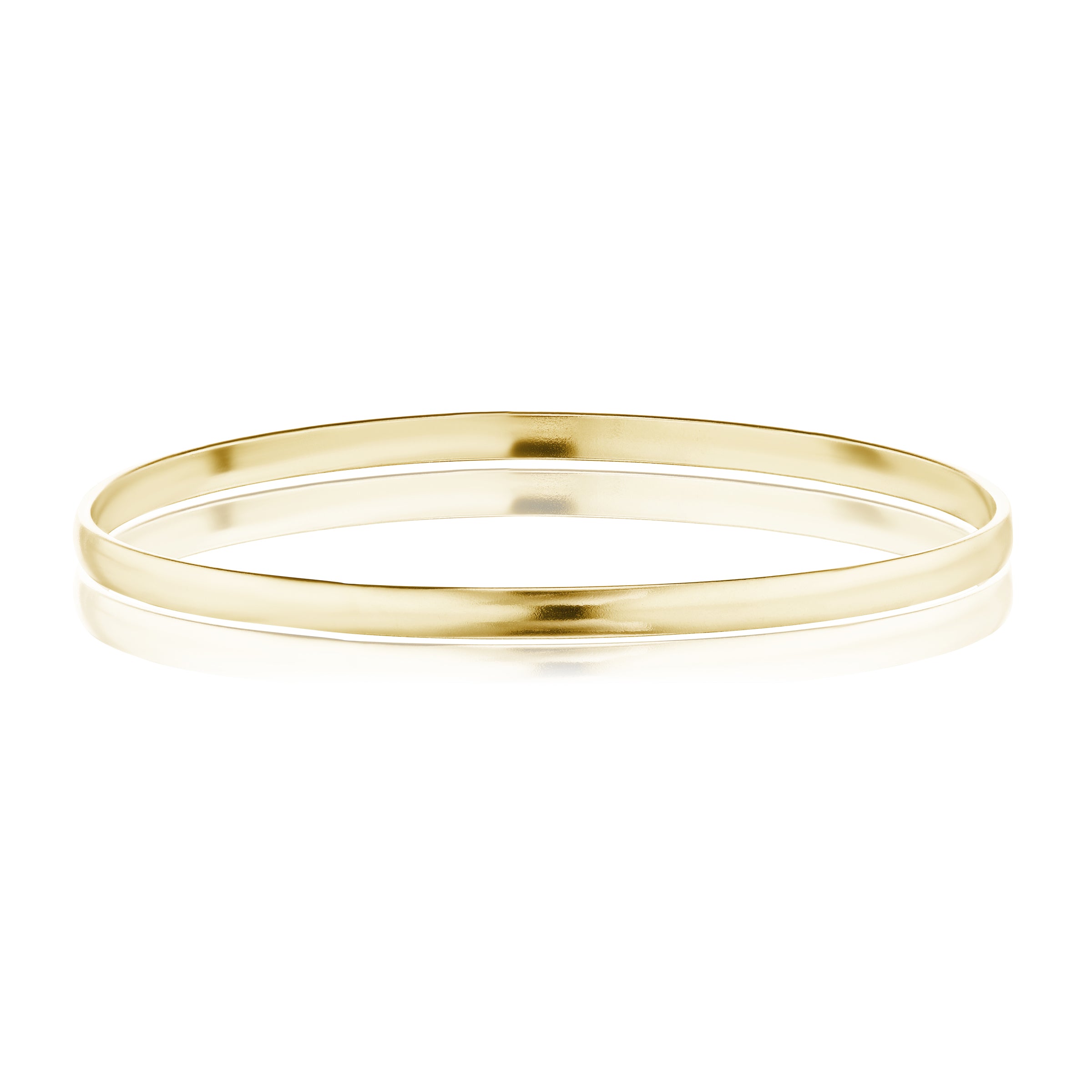 The Gold Half Round Bangle