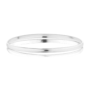 The Silver Half Round Bangle