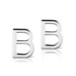 The Silver Initial Earrings (Single)