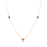 The Gold Three Gemstone Confetti Necklace