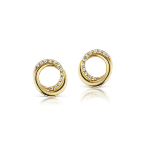 The Gold Diamond Encircle Studs