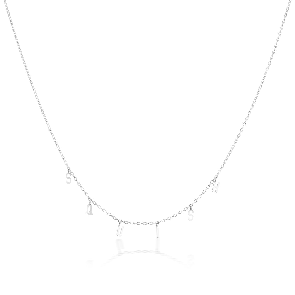 The Silver Spell-It-Out Necklace