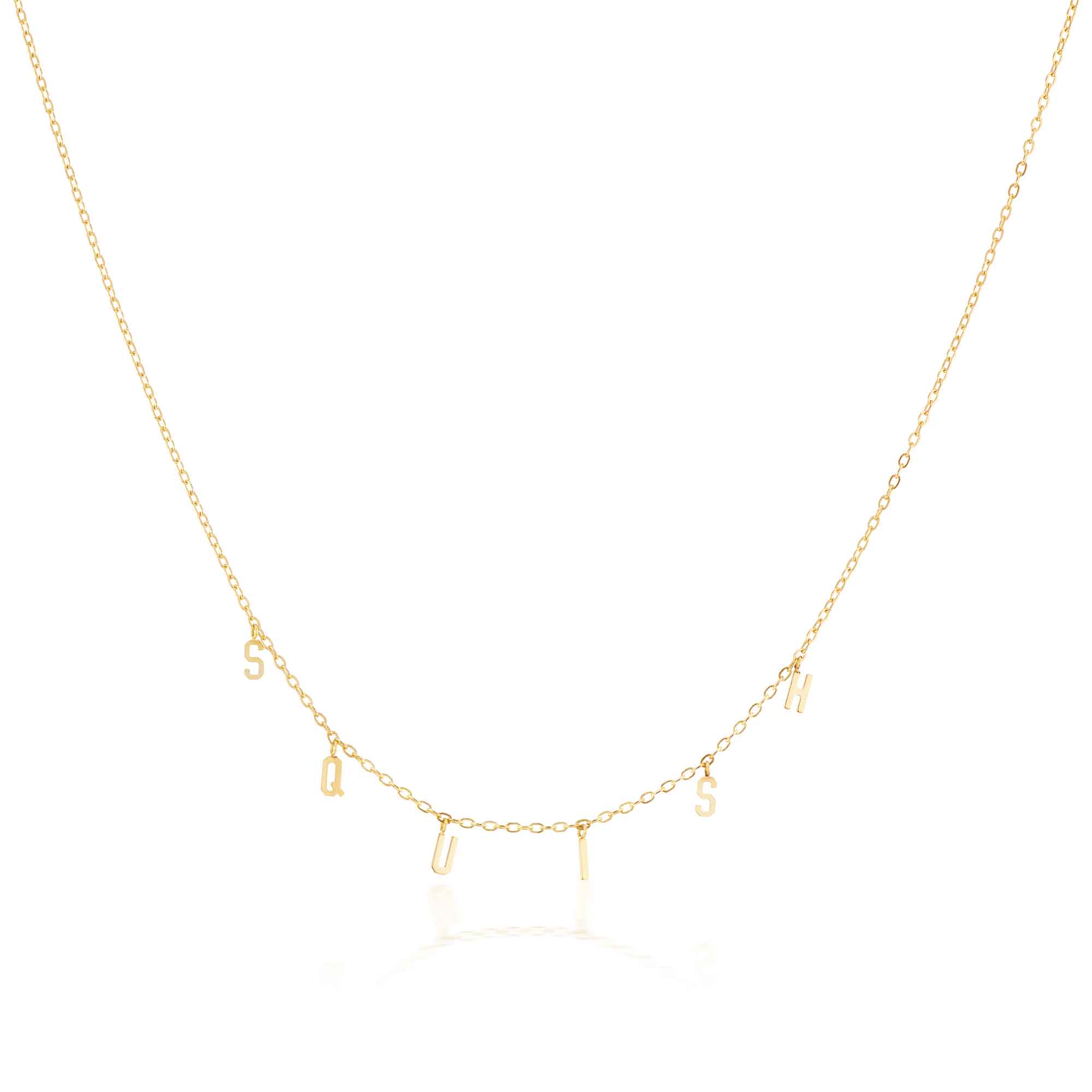 The Gold Spell-It-Out Necklace