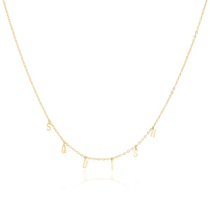 The Gold Spell-It-Out Necklace
